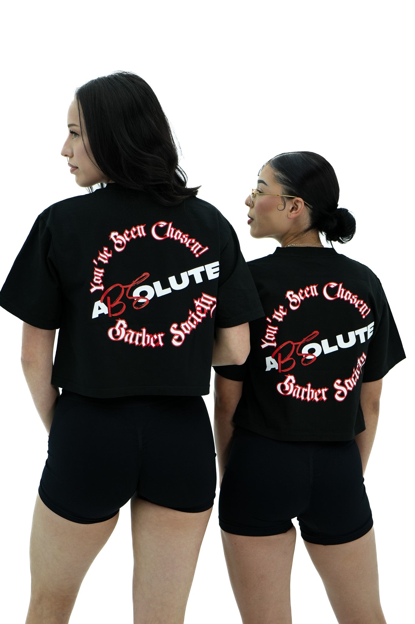 Absolute Barber Society "You've Been Chosen!" Women's Garment Dye Crop Top